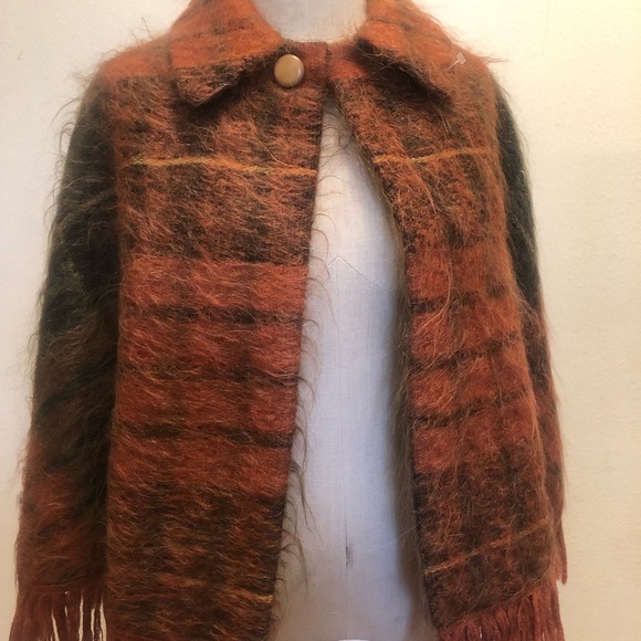 Vintage Andrew Stewart Mohair/ wool cape - Picture 2 of 16